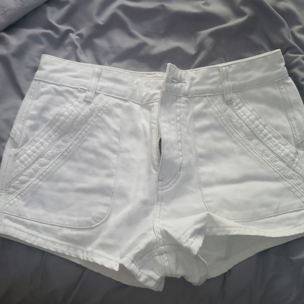 Free People white shorts